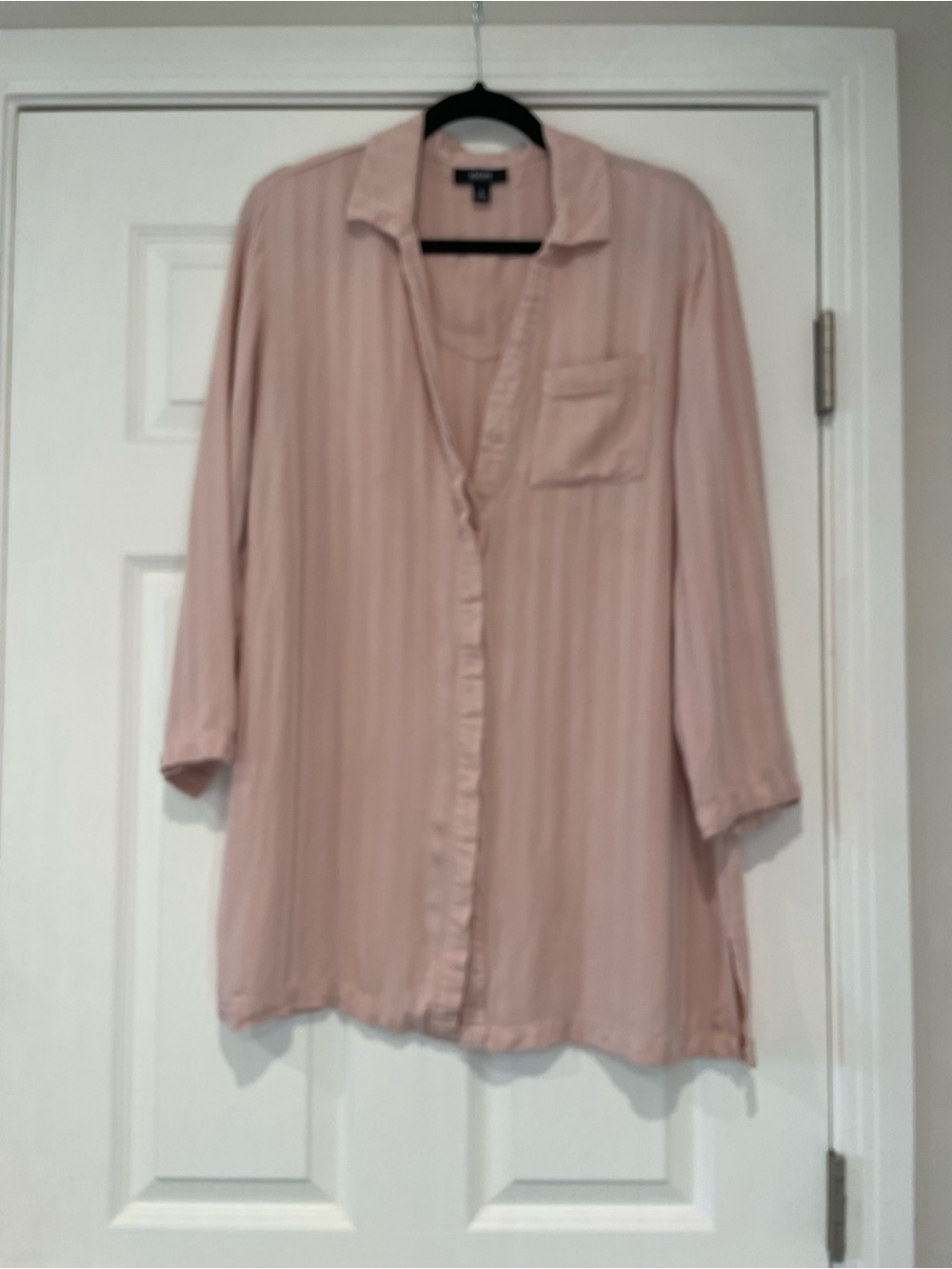 Alfani Blush Pink Button-Down Tunic